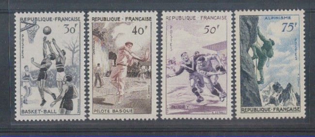 1956 - LOTTO/4525 - FRANCIA - SPORT 4v.