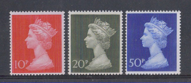 1971 - LOTTO/4663 - GRAN BRETAGNA - REGINA ELISABETTA 3v.