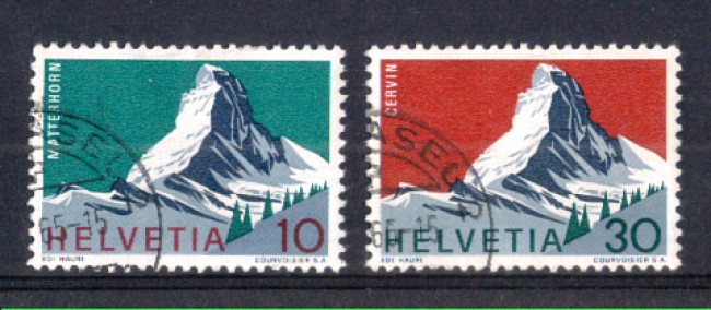 1965 - LOTTO/SVI754CPU - SVIZZERA - MONTE CERVINO 2v. - USATI