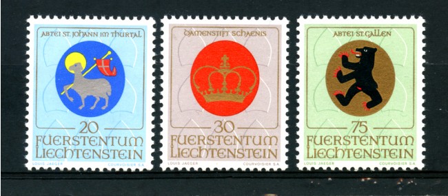 1970 - LOTTO/23552 - LIECHTENSTEIN - STEMMI DEI PATRONI 3v. - nuovi