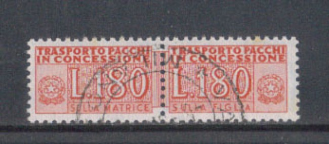 1966 - LOTTO/7804U - REPUUBBLICA - 180 LIRE PACCHI CONCESSIONE -