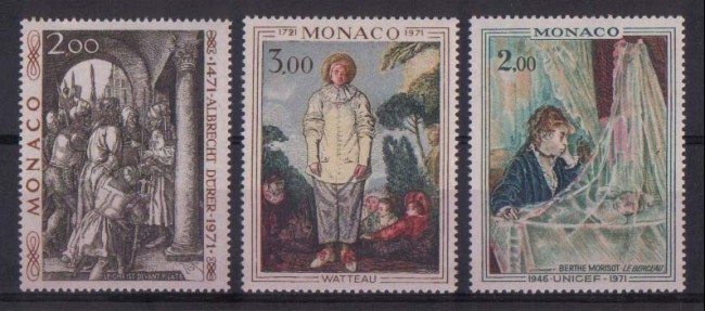 1972 - LOTTO/900  - MONACO - QUADRI FAMOSI