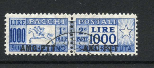 1954 - TRIESTE A - LOTTO/40379 - 1000 LIRE PACCHI POSTALI CAVALLINO - USATO