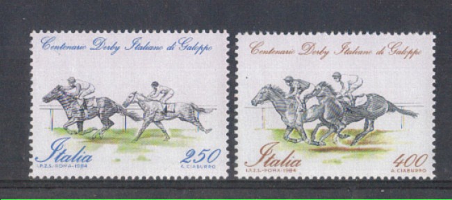 1984 - LOTTO/6814 - REPUBBLICA - DERBY GALOPPO