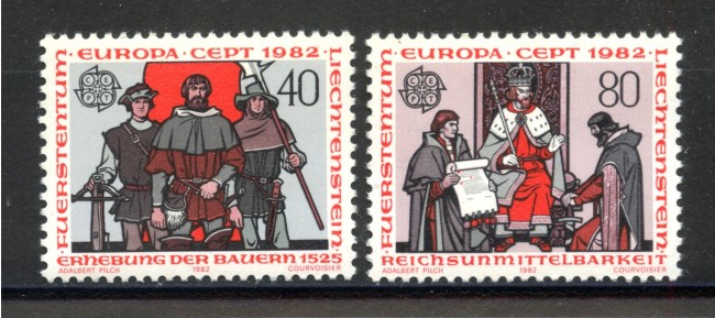 1982 - LIECHTENSTEIN - LOTTO/41452 - EUROPA 2v. - NUOVI