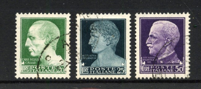 1929 - REGNO - LOTTO/42683 - 20/25/50 LIRE SERIE IMPERIALE USATI