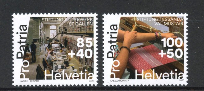 2020 - SVIZZERA - LOTTO/42177 - PRO PATRIA  2v. - NUOVI