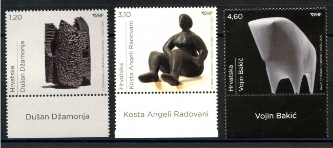 2015 - CROAZIA - ARTE VISUALE  3v. - NUOVI - LOTTO/33252