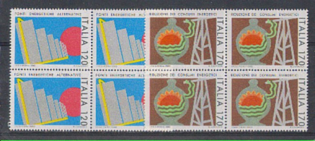 1980 - LOTTO/6714Q - REPUBBLICA - CONSUMI ENERGETICI - QUARTINA