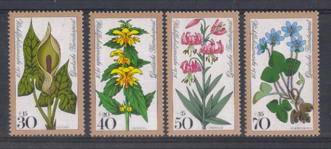 1978 - LOTTO/5270 - GERMANIA FEDERALE - FIORI- BENEFICENZA