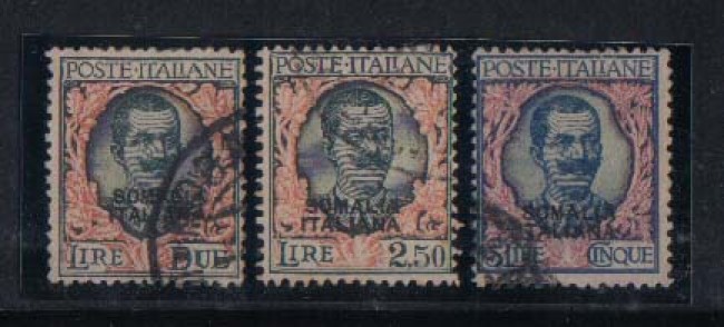SOMALIA - 1926/30 - LOTTO 2973 - FLOREALE 3v. - USATI