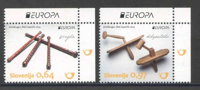 2014 - SLOVENIA - EUROPA  2v. - NUOVI - LOTTO/34572