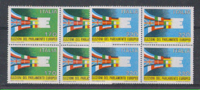 1979 - LOTTO/6702Q - REPUBBLICA - PARLAMENTO EUROPEO - QUARTINE