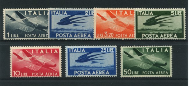 1945/46 - LOTTO/12779 - REPUBBLICA - POSTA AEREA 7v. - NUOVI