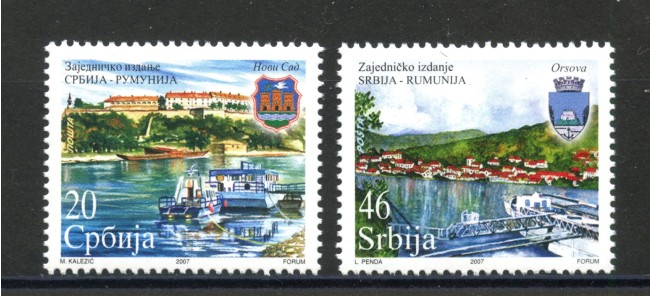 2007 - SERBIA REPUBBLICA - PORTI E NAVI SUL DANUBIO  2v. - NUOVI - LOTTO/35077