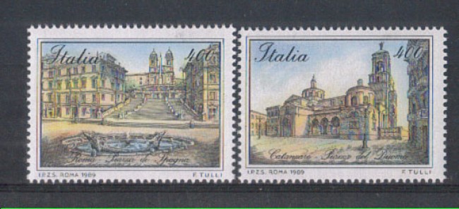1989 - LOTTO/6917 - REPUBBLICA - PIAZZE D'ITALIA 3°