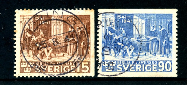 1941 - LOTTO/24069 - SVEZIA - TRADUZIONE BIBBIA 2v. - USATI