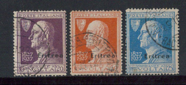 1927 - LOTTO/ERIT122CPU - ERITREA -  A. VOLTA 3v. - USATI