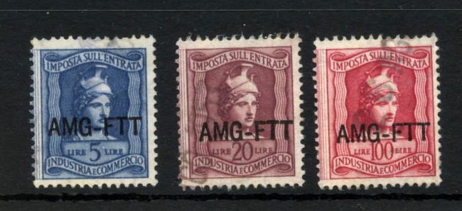 1947 - TRIESTE  A - LOTTO/47886 - 5/20/100 LIRE MARCHE DA BOLLO INDUSTRIA E COMMERCIO