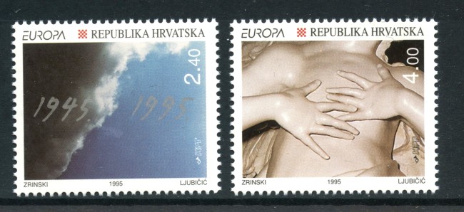 1995 - CROAZIA - EUROPA 2v. - NUOVO - LOTTO/32648