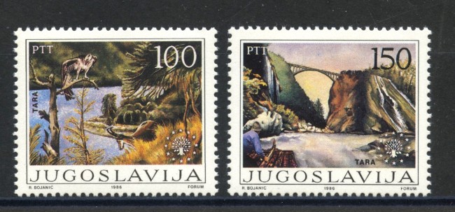 1986 - JUGOSLAVIA - PROTEZIONE AMBIENTE 2v. - NUOVI - LOTTO/38376