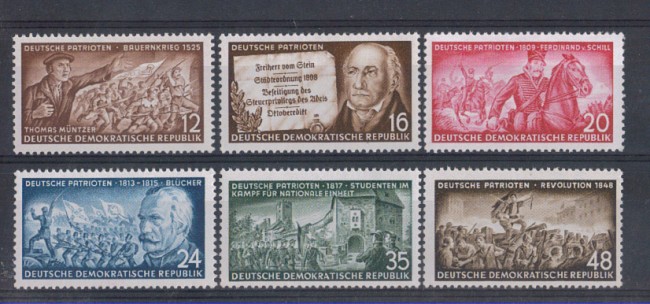 1953 - LOTTO/5160 - GERMANIA ORIENTALE - PATRIOTI TEDESCHI