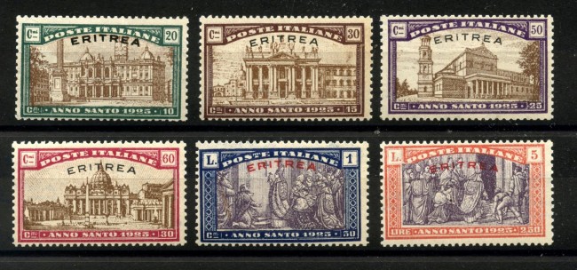 1925 - ERITREA - LOTTO/40698 - ANNO SANTO 6v. - NUOVI
