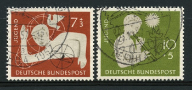1956 - LOTTO/11870 - GERMANIA FEDERALE  - OSTELLI GIOVENTU' 2v. - USATI