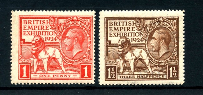 1924 - GRAN BRETAGNA - ESPOSIZIONE DELL'IMPERO A WEMBLEY 2v. - NUOVI - LOTTO/25000