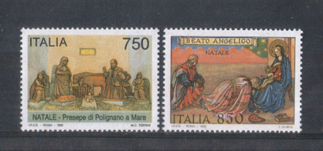 1995 - LOTTO/REP2225CPN - REPUBBLICA - NATALE 2V.  - NUOVI