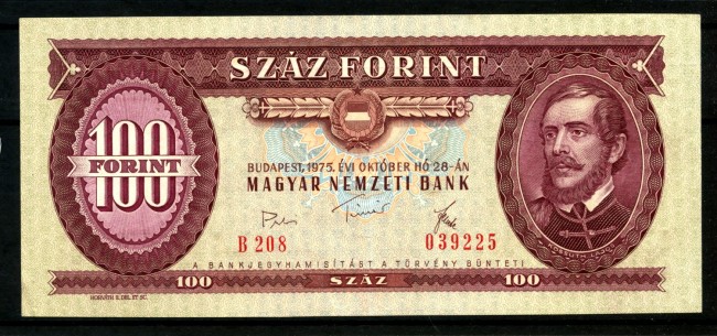 1947/49 - UNGHERIA - LOTTO/48596 - 100 FORINT ROSSO  L.KOSSUTH