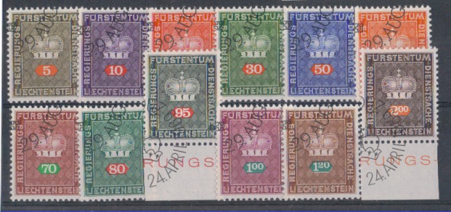 1968 - LBF/2575 - LIECHTENSTEIN - FRANC. SERVIZIO