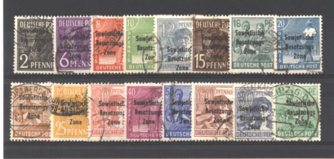 GERMANIA - ZONA SOVIETICA - 1948 - LOTTO/10492 - LAVORATORI - USATI
