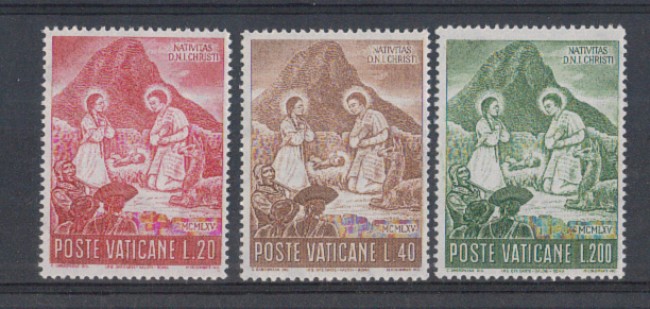 1965 - LOTTO/5907 - VATICANO - NATALE 3v.