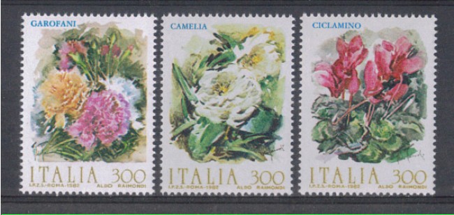 1982 - LOTTO/6763 - REPUBBLICA - FIORI 2° SERIE