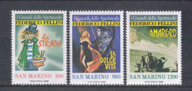 1988 - LOTTO/8087 - SAN MARINO - GRANDI DELLO SPETTACOLO