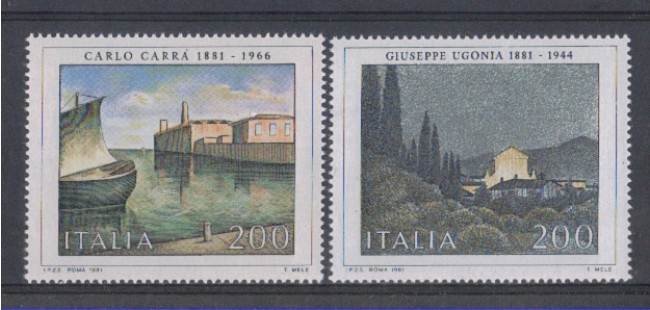 1981 - LOTTO/6748 - REPUBBLICA - ARTE 8° SERIE