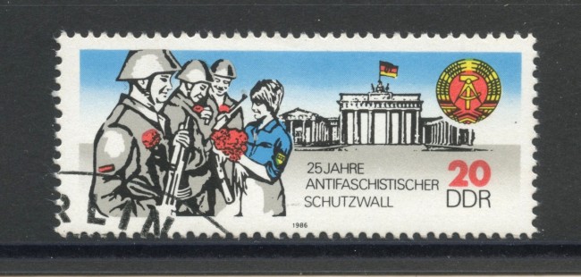 1986 - GERMANIA DDR - MURO DI BERLINO - USATO - LOTTO/36650