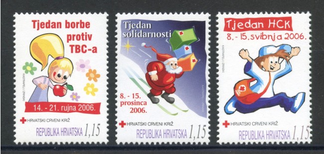 2006 - CROAZIA - BENEFICENZA 3v. - NUOVI - LOTTO/33029