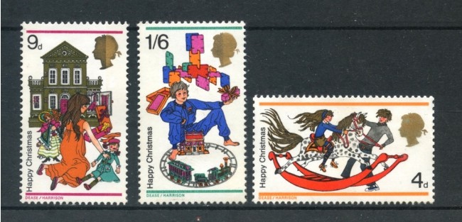 1968 - GRAN BRETAGNA - NATALE 3v. - NUOVI - LOTO/26313