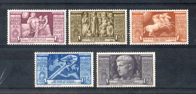 1937 - LOTTO/REGA110CPL - REGNO - AEREA -  BIMIL. AUGUSTO - LING