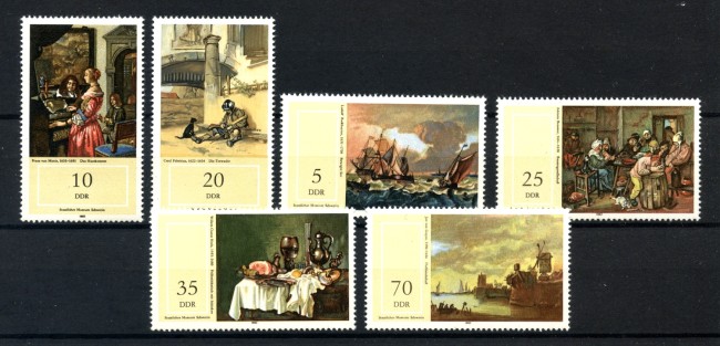 1982 - GERMANIA DDR - PITTORI OLANDESI 6v. - NUOVI - LOTTO/36599