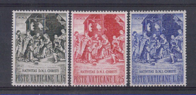 1959 - LOTTO/5865 -  VATICANO - NATALE 3v.