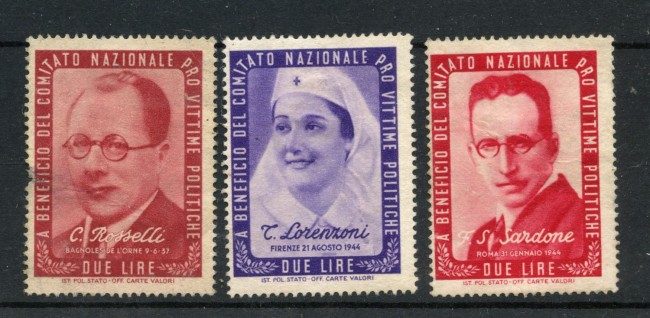 1945 - REGNO - LOTTO/48021 - 3 ETICHETTE DI BENEFICENZA 