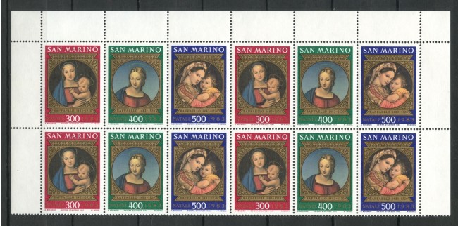 1983 - LOTTO/8041Q - SAN MARINO - NATALE TRITTICO - QUARTINA NUOVI