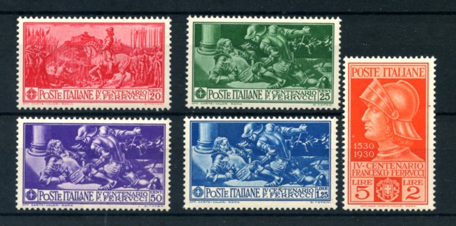 1930 - LOTTO/11611 - REGNO - FRANCESCO FERRUCCI  5v. - NUOVI
