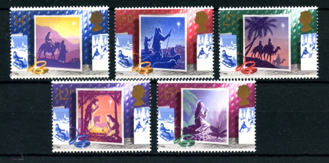1988 - LOTTO/19608 - GRAN BRETAGNA -  NATALE 5v. - NUOVI