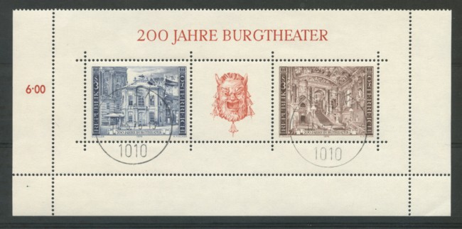 1976 - LOTTO/23470 - AUSTRIA - BICENTENARIO BURGTHEATER - USATO