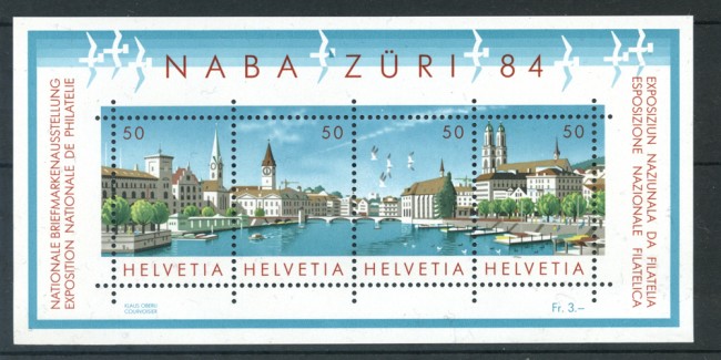 1984 - LOTTO/23587 - SVIZZERA - ESPOSIZIONE NABA 84 - FOGLIETTO NUOVO