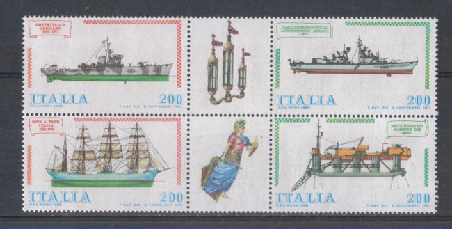 1980 - LOTTO/6727 - REPUBBLICA - NAVI 4° SERIE